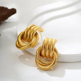Twisted Knot Stud Earrings