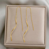Black Tassel Drop Earrings