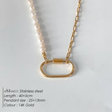Oval Turnbuckle Choker Necklace
