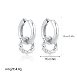 Twist Double Hoop Earrings