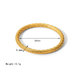 18K Gold-Plated Hollow Cuff Bracelet