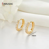 Gold-Plated Round Hoop Earrings
