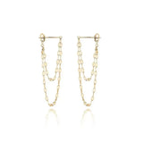 Black Tassel Drop Earrings