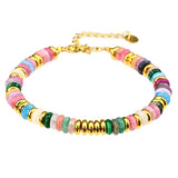 Mixed Gemstone Handmade Chain Bracelet