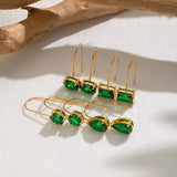 Multi Colour Teardrop & Pearl Drop Earrings