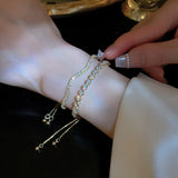 Crystal Wave Bangle Bracelet