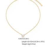 Solitaire Zircon Choker Necklace