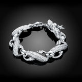 Sterling Silver Solid Chain Bracelet