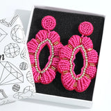 Boho Beaded Drop Earrings