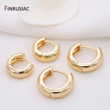 Gold-Plated Round Hoop Earrings
