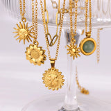 Sunflower Pendant Necklace