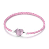 Sterling Silver Zirconia Charm Bracelet