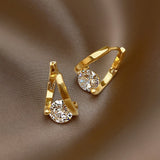 Cubic Zirconia Charm Hoop Earrings