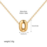 Mini Bubble Initial Necklace