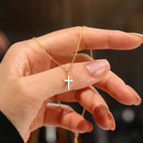 Classic Gold Cross Necklace