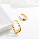 Exaggerated Hollow U-Shape Large Hoops