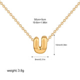 Petite Bubble Initial Charm Necklace