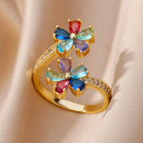 Colorful Flower Ring