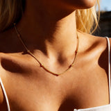 Layered Curb & Rope Chain Necklace