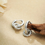 Twist Double Hoop Earrings