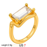 Oval Cubic Zirconia Ring
