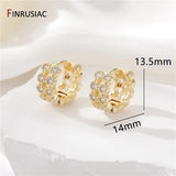 Gold-Plated Round Hoop Earrings