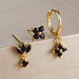 Gemma Floral Crystal Earring Set