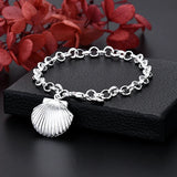 Sterling Silver Solid Chain Bracelet