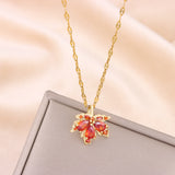 Maple Leaf Pendant Necklace