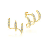 The Crystal Claw Stud Earrings