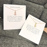 Rope Anchor Pendant Necklace