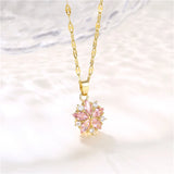 Crystal Cluster Pendant Necklace