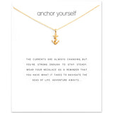 Rope Anchor Pendant Necklace