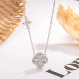 Sterling Silver Clover Pendant Necklace