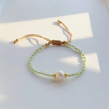 Crystal & Pearl Beaded Bracelet