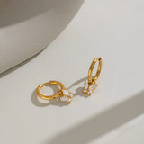 Butterfly Cubic Zirconia Pendant Earrings