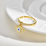 Celeste Evil Eye Open Ring