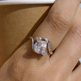 Waterdrop Zircon Minimalist Ring