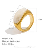 Colorful Resin Chunky Statement Ring