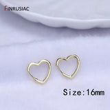 Gold-Plated Round Hoop Earrings
