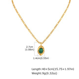 Malachite & Opal Pendant Necklace