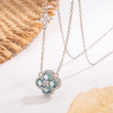 Sterling Silver Clover Pendant Necklace