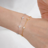 Lucky Clover Crystal Bracelet