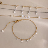 Teardrop Crystal Dangle Bracelet