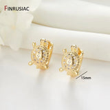 Gold-Plated Round Hoop Earrings
