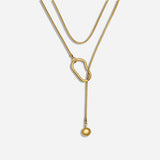 Carmen Modern Lariat Necklace