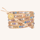 Sunset Crystals Five Wrap Bracelet