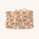 Sunset Crystals Five Wrap Bracelet