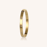 Laura Classic Gold Crystal Bangle