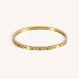 Emily Classic Gold Crystal Bangle